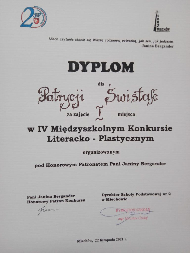 Dyplom - Patrycja Świstak